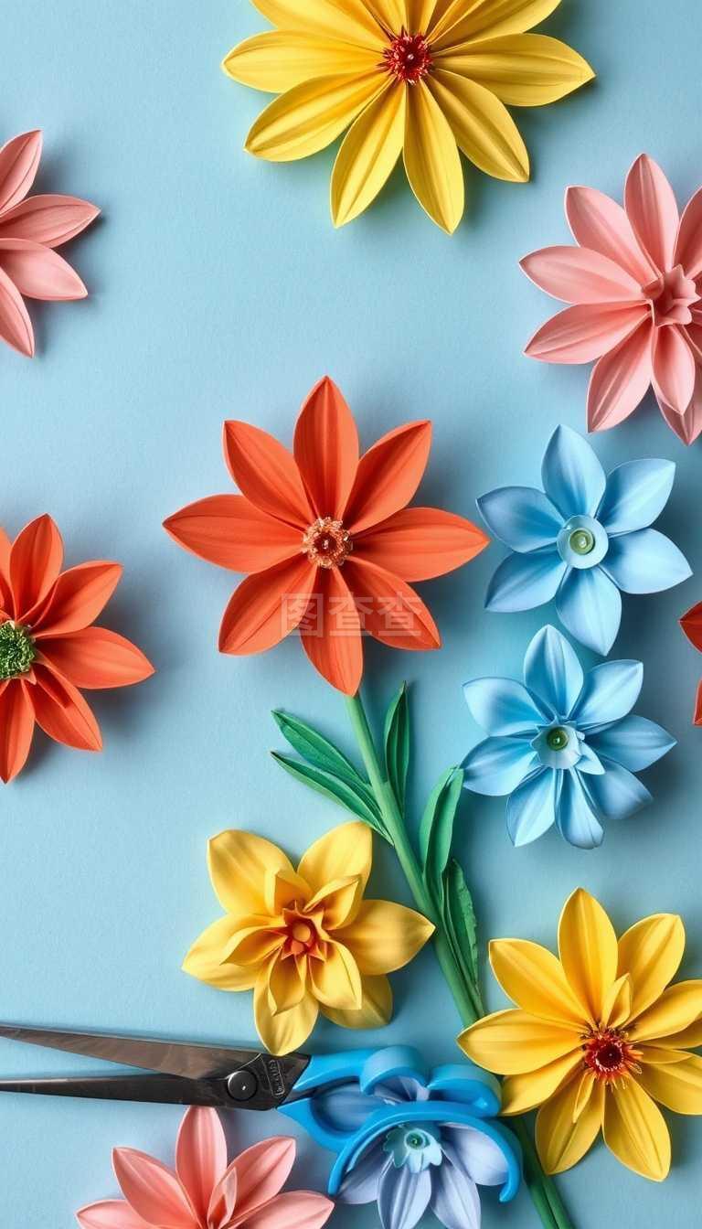 紙藝繁花 手工彩色紙花制作與紙品裝點指南